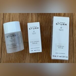 Dr. Barbara Sturm Balancing Toner,  Hyaluronic Serum, Calming Serum